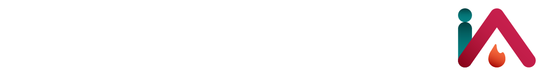 Logo incendia V8 blanc space left
